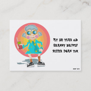 Funny Bad Parking Note Business Card