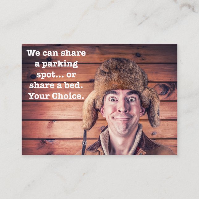 Funny Bad Parking Note Business Card (Front)