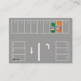 Funny Bad Parking Note Business Card