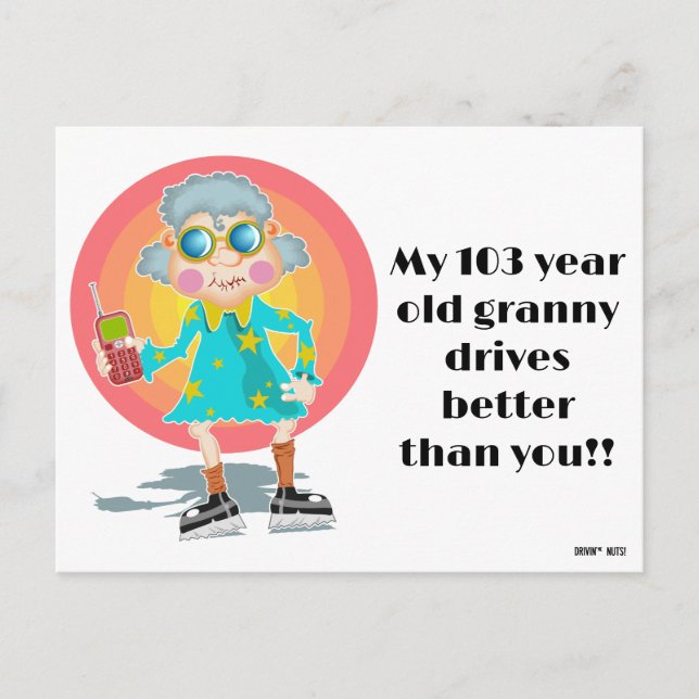 Funny Bad Parking Note Postcard (Front)