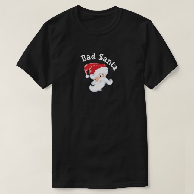 Funny Bad Père Noël Basic T-Shirt (Design devant)