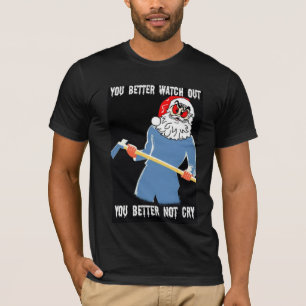 funny bad Santa tshirt