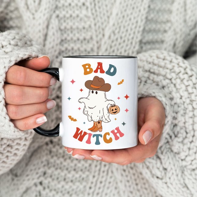 Funny Bad Witch Cute Western Ghouls Halloween Mug (Funny Bad Witch Cute Western Ghouls Halloween Mug)