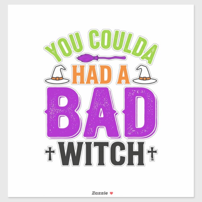 Funny Bad Witch Halloween Quote Vector Design_1 (Sheet)