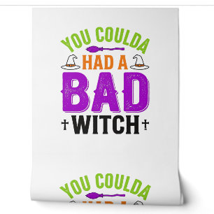 Funny Bad Witch Halloween Quote Vector Design_1 Wallpaper