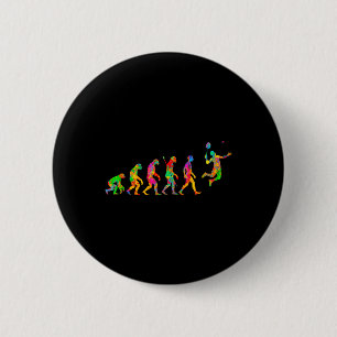 Funny Badminton Colourful For Men Women Ball Sport 2 Inch Round Button