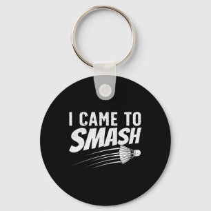 Funny Badminton Design For Men Women Kids Badminto Keychain