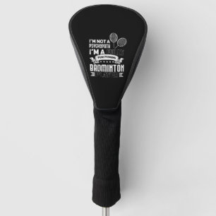 Funny Badminton Gift Idea for Badminton Player Golf Head Cover