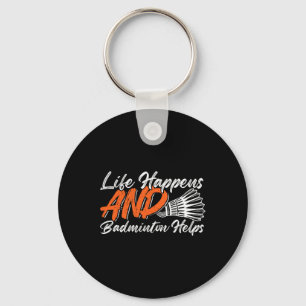 Funny Badminton Humour Smash Shuttle Birdie Sport  Keychain