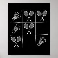 Funny Badminton Joke - Noughts And Crosses Tic-tac