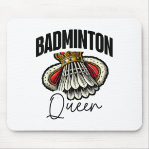 Funny Badminton Player Love Shuttle Design 0 Mouse Pad