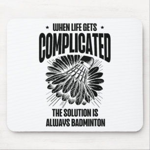 Funny Badminton Player Love Shuttle Design 15  Mouse Pad