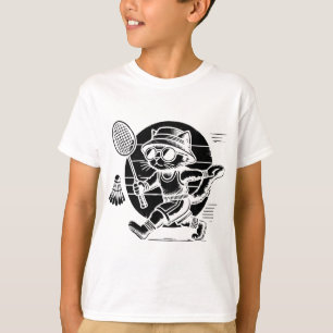 Funny Badminton Player Love Shuttle Design 25 T-Shirt