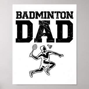 Funny Badminton Player Love Shuttle Design 2 Poster