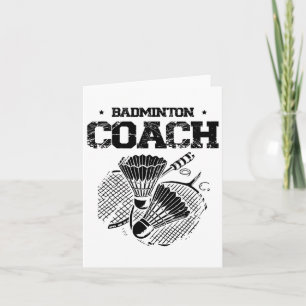 Funny Badminton Player Love Shuttle Design 5  Card