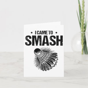 Funny Badminton Player Love Shuttle Design 5  Card