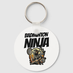 Funny Badminton Player Love Shuttle Design 7  Keychain