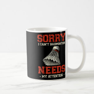 Funny Badminton Player Love Shuttle Design _8 Coffee Mug