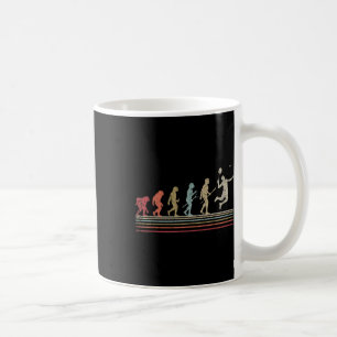 Funny Badminton Vintage Retro Style Evolution Of M Coffee Mug