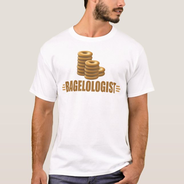 Funny Bagel Lover's T-Shirt (Front)