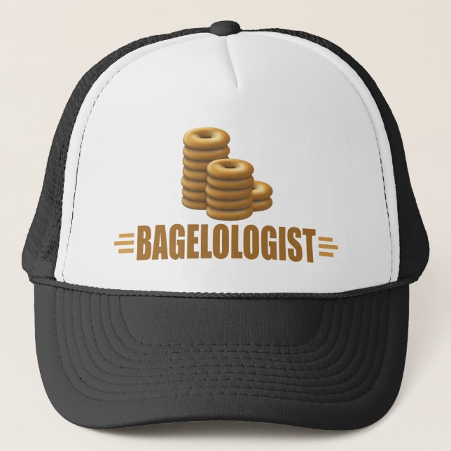 Funny Bagel Trucker Hat (Front)