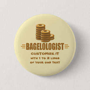 Funny Bagels 2 Inch Round Button