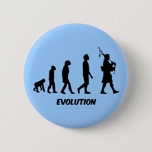 Funny bagpipes 2 inch round button (Front)