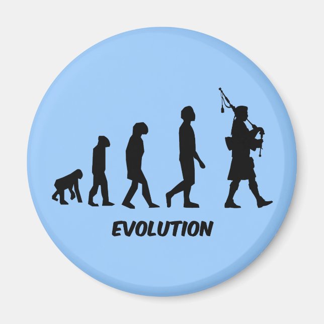 Funny bagpipes magnet (Front)