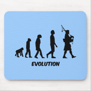 Funny bagpipes mouse pad