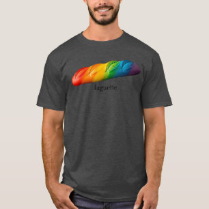 Funny Baguette Rainbow Faguette LGBTQ Pride Month T-Shirt