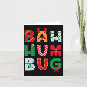 Funny Bah Humbug Holiday  Card