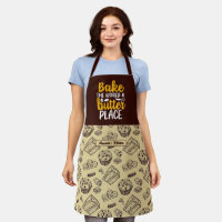 Funny Bake The World Vintage Cake Muffin Pattern