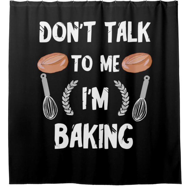 Funny baker gift | Dont talk to me im baking (Front)