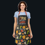 Funny Baker Math Pie Pun Thanksgiving Food Pattern Apron<br><div class="desc">Funny and cool apron to make cooking more fun. Personalized gift for family and friends who love cooking,  baking and trying new recipe in the kitchen. Customize the wording to fit your occasion. You can use the Design Tool to further change the font type,  font colour and font size.</div>