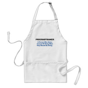 Funny Baking Apron The Procrastibaker!