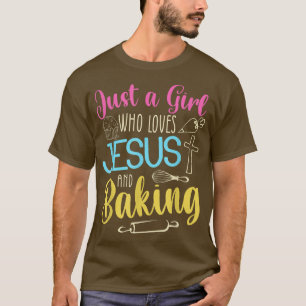 Funny Baking Baker Gift For Women Cool Jesus Bake  T-Shirt
