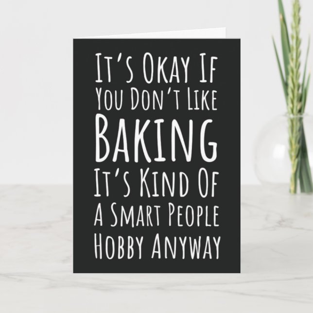Funny Baking Cards Humor Happy Baker Humorous (Front)