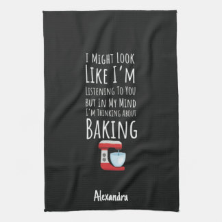 Funny Baking Gifts Baker Chef Humor Personalized Kitchen Towel