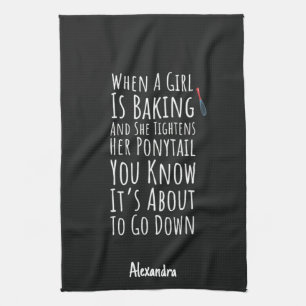 Funny Baking Gifts For Her Teen Girls Women Baker Kitchen Towel