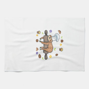 Funny Baking Gifts - Sloth Baker Cupcake Lover - B Kitchen Towel