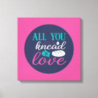 Funny Baking Knead Love Typography Trendy Colour