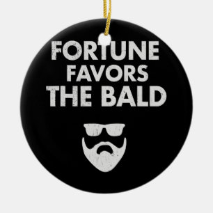 Funny Bald Guy Joke Balding Dad Humour Bald Man Ceramic Ornament