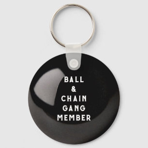 Funny Ball & Chain Keychain