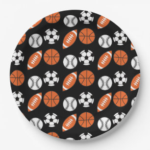 Funny Ball Pattern Paper Plate