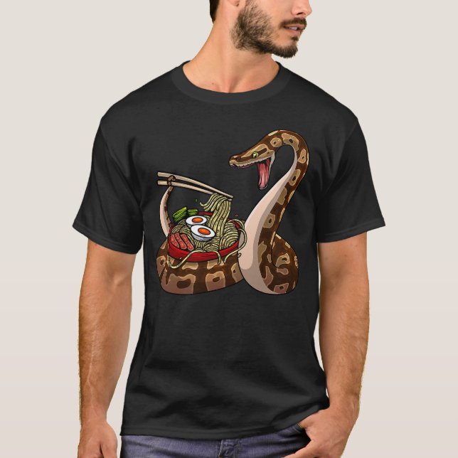Funny Ball Python Art For Men Women Snake Ball Pyt T-Shirt (Front)