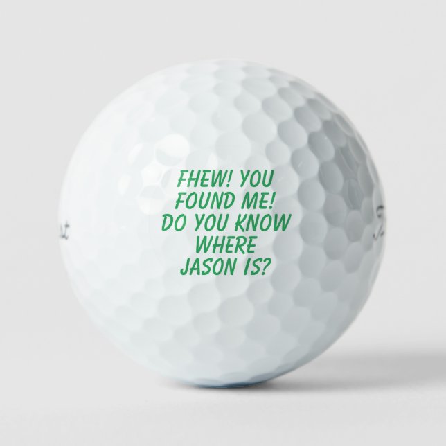 Funny balle de golf perdue (Recto)