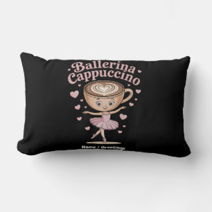 Funny Ballerina Cappuccina Italian Brainrot Meme  Lumbar Pillow