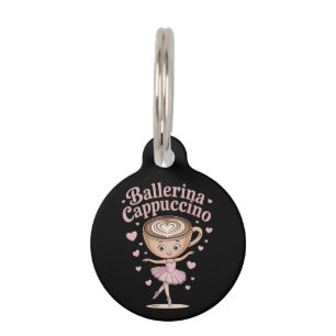 Funny Ballerina Cappuccina Italian Brainrot Meme Pet Tag
