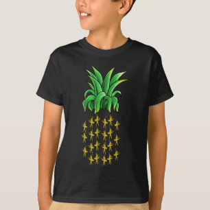 Funny Ballet Dancer Pineapple Women Fruit Lover Gi T-Shirt