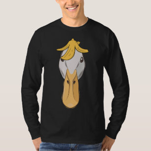 Funny Banana Duck Funny Anthropomorphic fruit bird T-Shirt